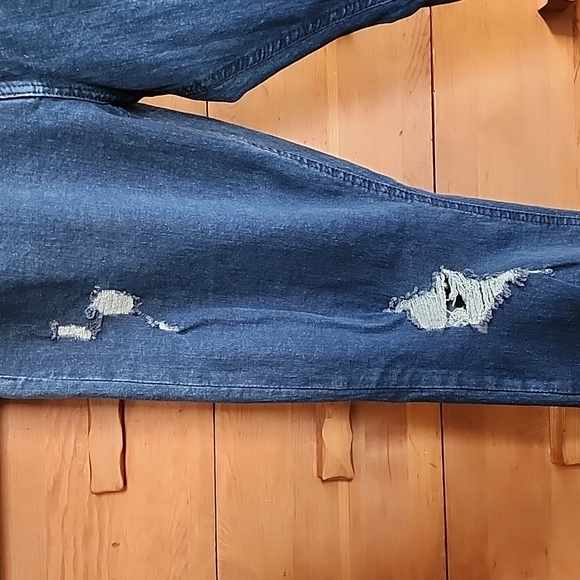 NWOT Ring Of Fire: Cayenne Rip-n-Repair Skinny Stretch, Dark Wash, 34"x30" - Picture 2 of 10